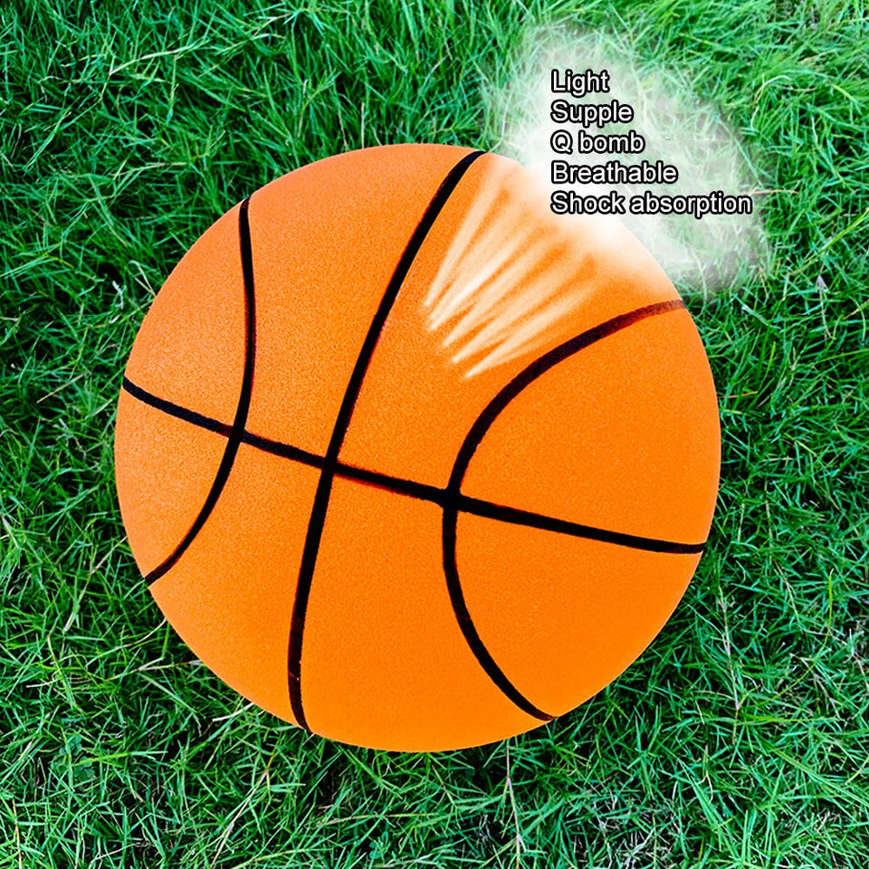 18cm Silent Basketball Quiet No Noise High Density Soft PU Foam Squeezable Ball Indoor Mute Bouncing Basketball Kids Sports Toys Aimak Store