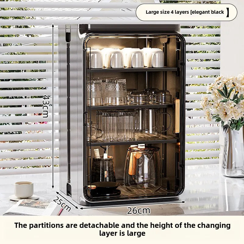 Dustproof Cup Storage Rack Desktop Tea Cup Holder Water Cups Holder Tea Set Storage Box Coffee Mug organizer Aimak Store