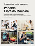 2-in-1 Portable Italian Espresso Machine Espresso Coffee Maker Wireless Portable Espresso Coffee Machine for Car Home and Travel Aimak Store