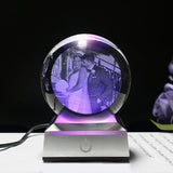 Photo Text Personalized Crystal Ball 2D Laser Engraving Pets Baby Family Picture Customized Glass Sphere Souvenir Birthday Gifts Aimak Store