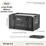 UFORU Outdoor camping storage box Car trunk organizer Car multilayer thickened with cover picnic storage folding box Aimak Store