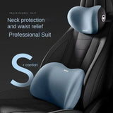 Ergonomic Memory Foam Car Seat Cushion - Lumbar Support & Neck Pillow For All-Season ComfortSynthetic Fiber Car Accessories Aimak Store