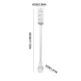 Electrical Outlet Extender 2 AC USB-A USB-C Wall Charger 2 Sockets 180° Rotation Stretchable Electrical Outlet Table Extender Aimak Store