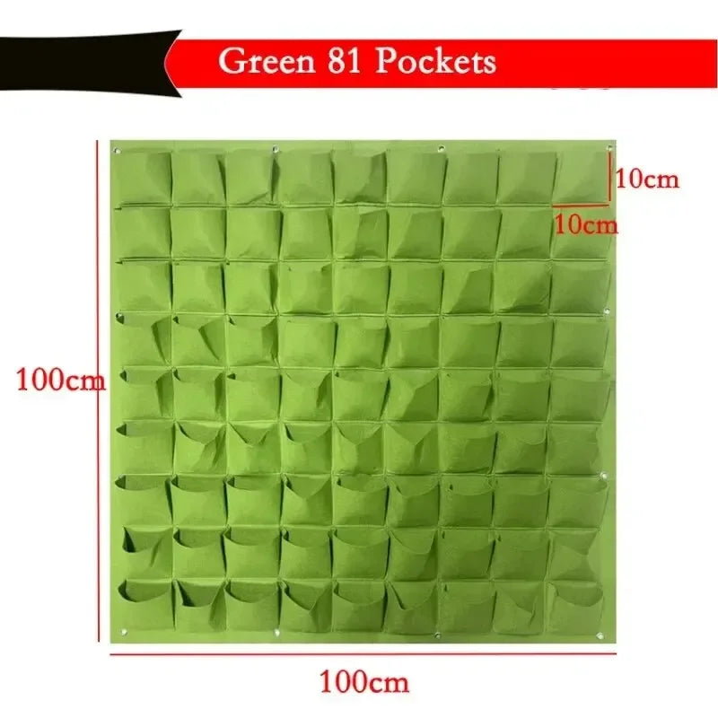 NEW Wall Hanging Pockets Planting Bags Flower Pot Home Garden Grow Bag Garden Planter Vertical Suculentas Plant Pot Home Decor Aimak Store