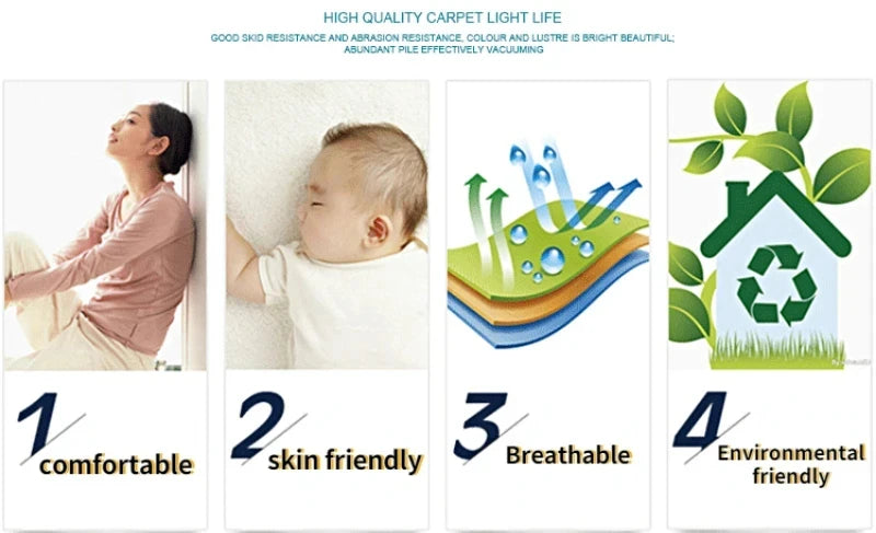 VIKAMA Nordic Patchwork Faux Wool Rug - Non-Slip, Easy Clean Living Room, Bedside, Sofa Mat for Home Decor, 50x80cm Aimak Store