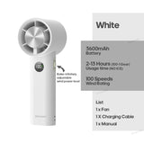 KINSCOTER Portable Handheld Turbo Fan 100 Wind Speeds Adjustable Mini Personal Fan Battery Operated Electric Eyelash Fan Aimak Store