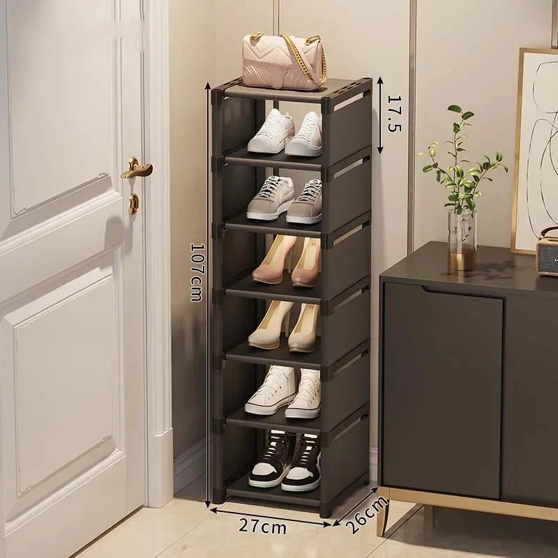 Multiple Layers Shoe Organizer Shoe Rack Organizer Space Saving Rack For Wall Corner Stackable Shelf  Adjustable Saving Cabinet Aimak Store