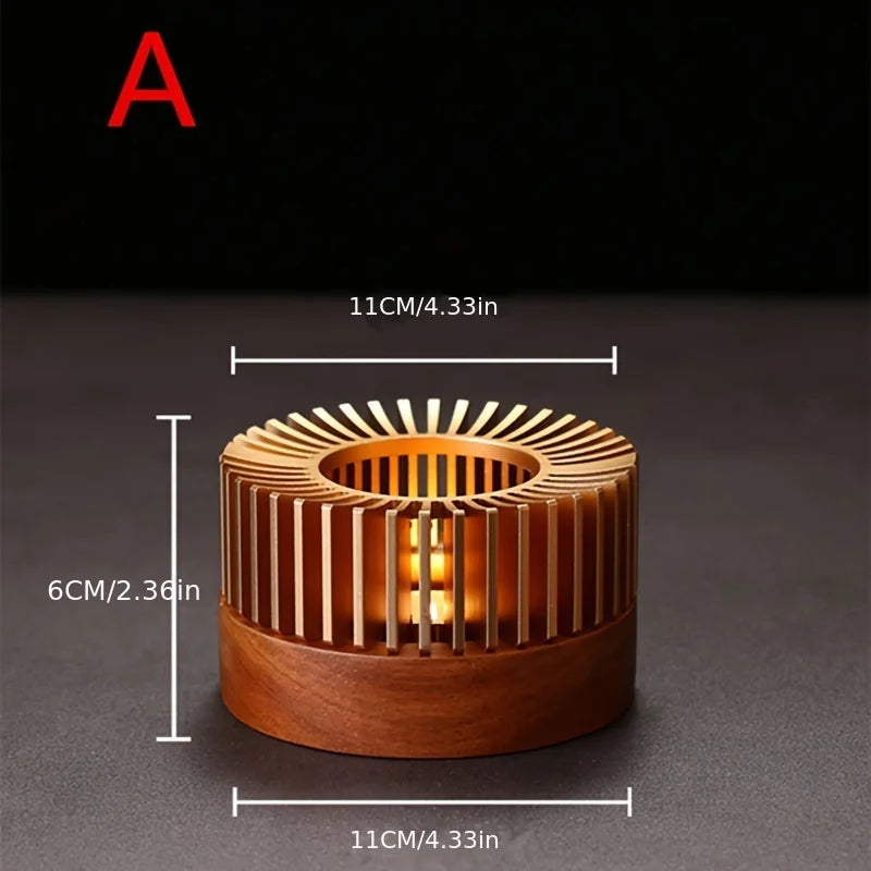 Gold Hollow Aluminum Alloy Teapot Warmer Coffee Pots Candle Base Heater Stove Household Glass Teapot Tea Stove Milk Warmer Stand Aimak Store