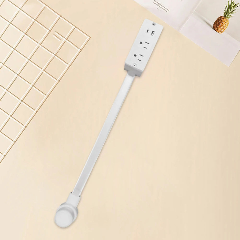 Electrical Outlet Extender 2 AC USB-A USB-C Wall Charger 2 Sockets 180° Rotation Stretchable Electrical Outlet Table Extender Aimak Store