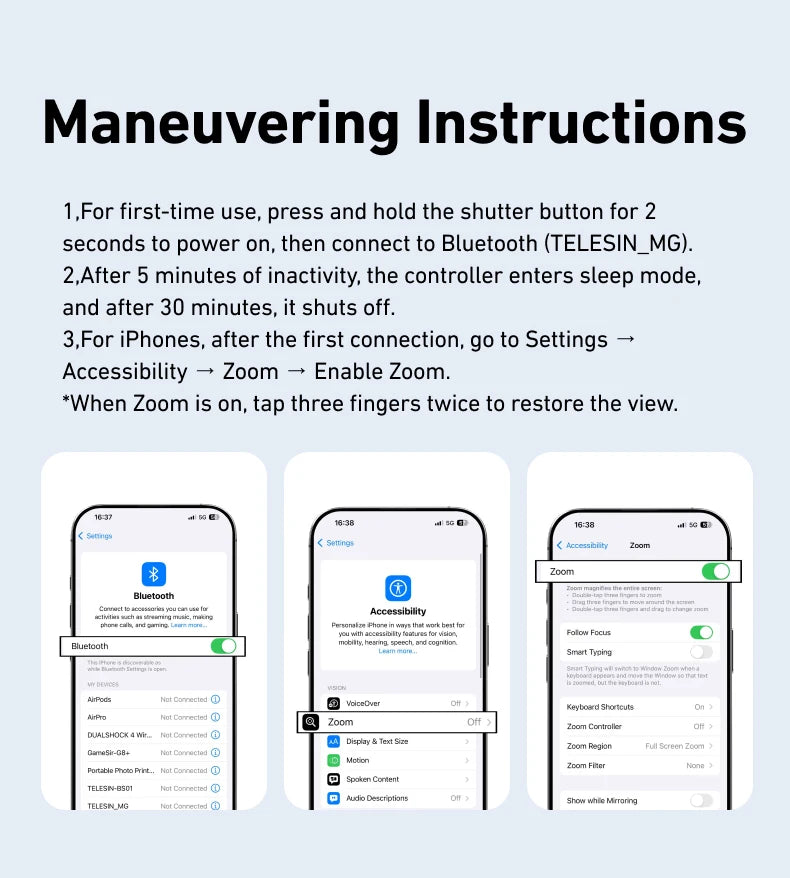 TELESIN Magnetic Phone Camera Shoot Hand Grip Phone Holder Shooting Aid Remote Control Handle for Iphone HUAWEI SAMSUNG Phone Aimak Store