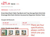 Drain Bowl Rack Table Top Bowl and Tray Storage Rack Sink Sink Drainage Dish Rack Kitchen Accessories Organizer Kitchen Tools Aimak Store