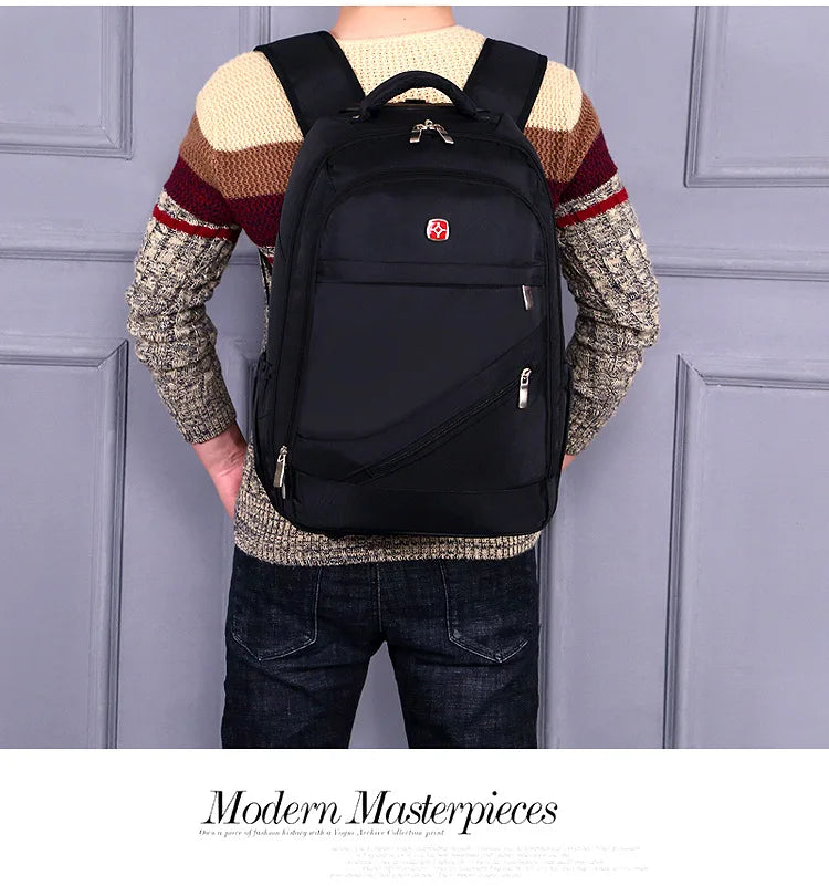 Men Trolley Backpack Shoulders Travel Bag with Wheels 24 Inch Students Rolling Luggage Business Trolley Large Capacity Suitcases Aimak Store