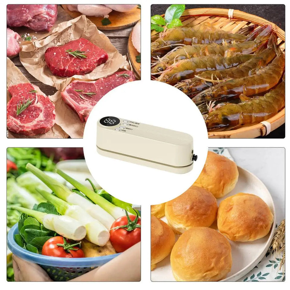 Charging Cordless Automatic Pump Cordless Food Preservation Vacuum Sealers Food Storage Sealing Machine Compact Machine Aimak Store