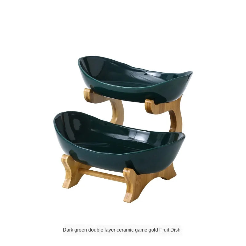 Living Room Home Three-layer Plastic Fruit Plate Snack Dish Creative Modern Dried Fruit Basket Candy Cake Stand Bowl New Style Aimak Store