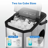 Countertop Ice Maker, 26 lbs in 24 Hrs, 9 Cubes Ready in 6 Mins with Ice Scoop and Basket, Portable Ice Cube Maker Self-Cleaning Aimak Store