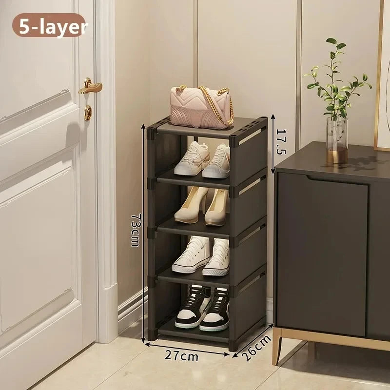 Multiple Layers Shoe Organizer Shoe Rack Organizer Space Saving Rack For Wall Corner Stackable Shelf  Adjustable Saving Cabinet Aimak Store