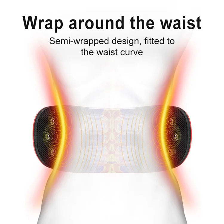 Electric Waist Massager Lumbar Traction Airbag Inflatable Lumbar Spine Back body Massage Vibration Relief Health Traction Therap Aimak Store