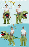 Animal Cartoon Riding T-Rex Inflatable Costume Nursery Kids Dinosaur Role Playing Game Adult Kids Chasing Game Birthday Gift Aimak Store