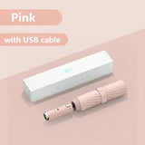 Folding Umbrella with Fan USB Charge Cool Ultra-light Parasol Black Coating Sun-resistant Umbrellas with Gift Box Aimak Store