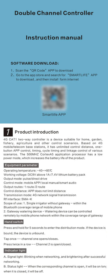 1PCS Tuya Smart Sprinkler Timer ,Dual Bluetooth Garden Hose Watering System, Outdoor Water Timer for Garden Hoses,Programmable Aimak Store