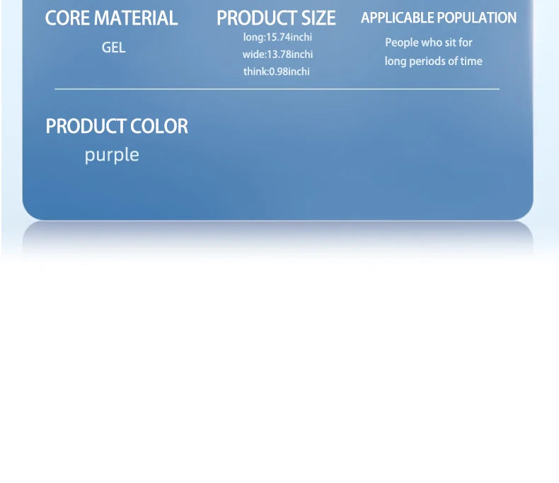 Gel Seat Cushion Summer Breathable Honeycomb Design For Pressure Relief Back Tailbone Pain - Home Office Wheelchair Chair Cars Aimak Store