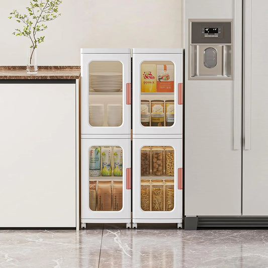 Tall Skinny Bathroom Storage Kitchen Cabinet with Adjustable Shelf Cabinet Organizer Toilet Paper Storage Linen Closet 2 Layer