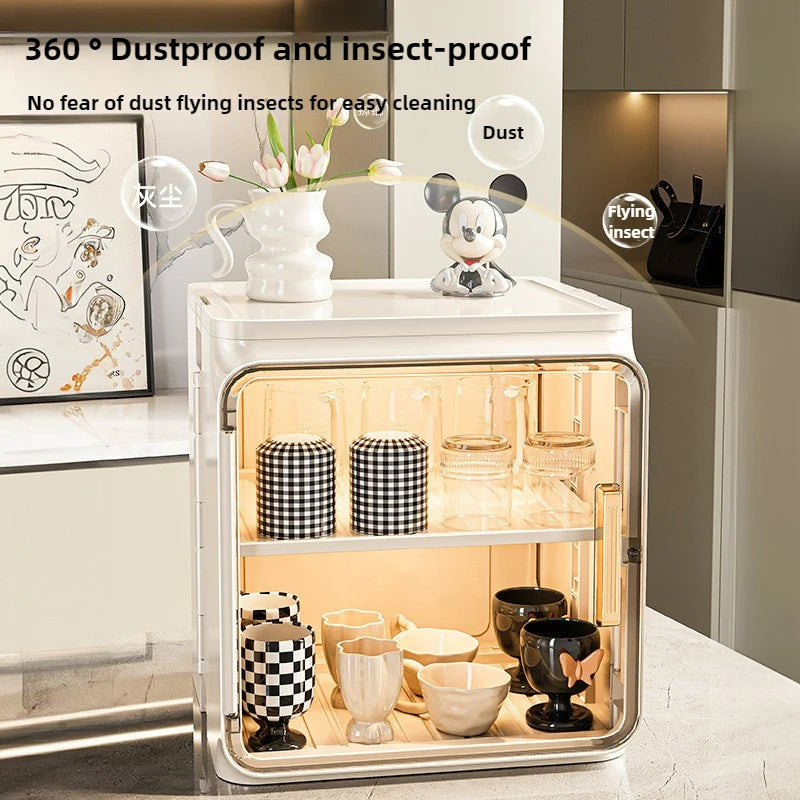 Dustproof Cup Storage Rack Desktop Tea Cup Holder Water Cups Holder Tea Set Storage Box Coffee Mug organizer Aimak Store