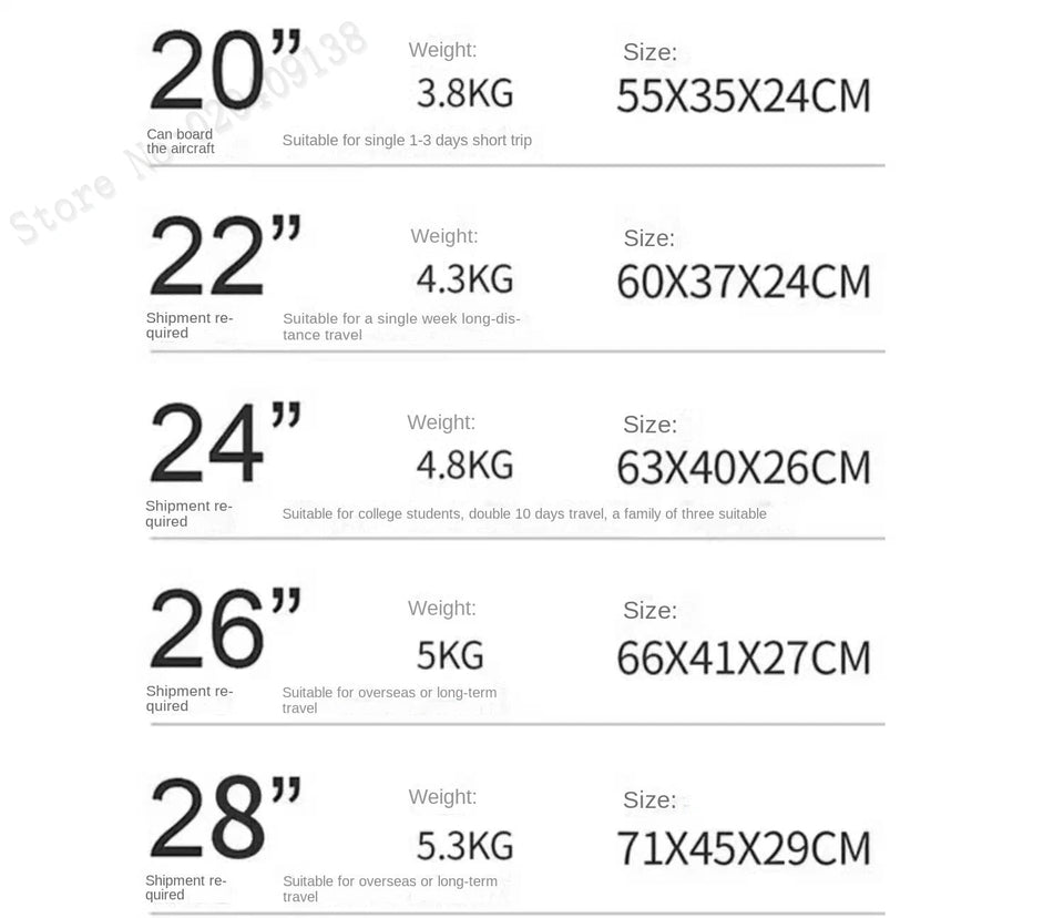 New Front Opening Suitcase Cabin Trolley Case 20/24/26/28 inch Aluminum Frame Large Capacity Luggage usb Charging TSA Lock Aimak Store