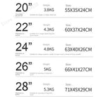 New Front Opening Suitcase Cabin Trolley Case 20/24/26/28 inch Aluminum Frame Large Capacity Luggage usb Charging TSA Lock Aimak Store