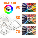 Nordic Pendant Light Ceiling Lamp Modern square LED Chandelier Suitable for Bedrooms Living Rooms Kitchen Dining Lighting Decor Aimak Store