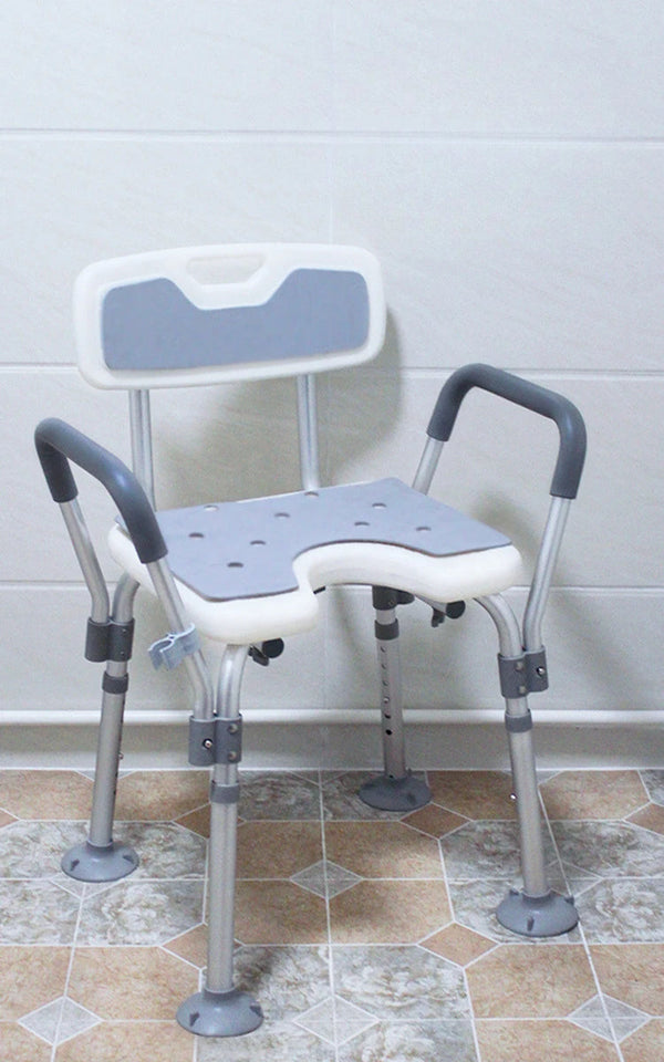Adult bath chair Bathroom Chair Shower Seat Adjustable Height Shower Chair for Senior Bath Chair for Elderly Bathroom Stool Aimak Store