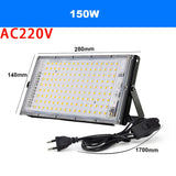 LED Light Adjust Angle Blue Light Floodlight 50/100/150W EU (No) Plug AC220V Outdoor LED Spotlights USB DC5V Party Lighting Lamp Aimak Store