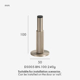 Nurlin Brass  Knurled Door Stops Bathroom Door Room Stopper Heavy Duty Floor Wall Mount Bumper Door Holder Catch Antique Brass Aimak Store