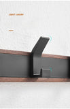 Walnut Coat Wall Hook Wall Hanging Coat Rack for Bathroom Kitchen Bedroom Hallway Wall Hooks Coat Clothes Holder Aimak Store