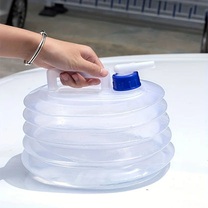 Outdoor Folding Square Water Bag, Car Portable Thickened Bucket, Field Drinking Water Storage Tank