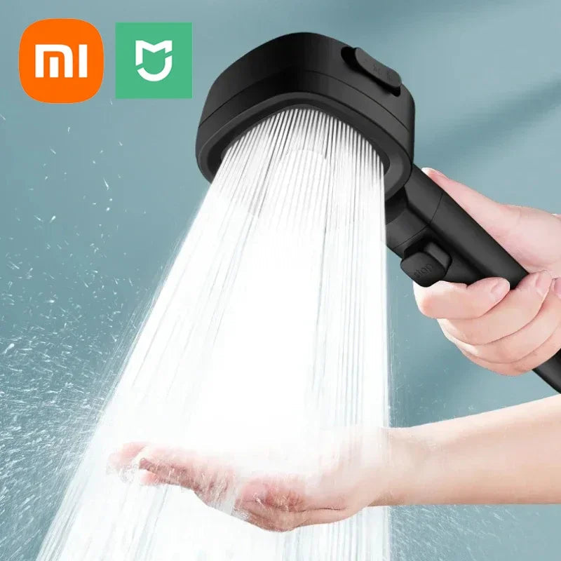 Xiaomi High Pressure Shower Head 3 Modes Adjustable Shower Head Set Smart Bathroom New Djustable Shower Head Accessories Sprayer Aimak Store