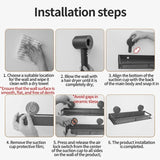 No Need To Drill Suction Cup Wall-mounted Suction Cup Mop Clip, Bathroom Mop Storage Rack, Bathroom Household Strong Mop Hook Aimak Store