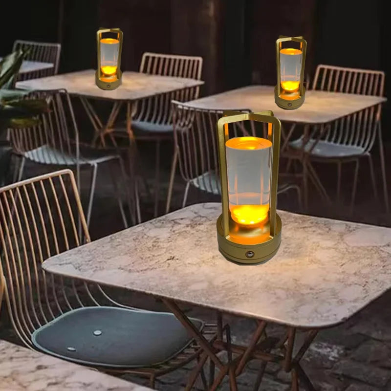 Modern Led Table Lamp Usb Rechargeable Dimmable Night Light Camping Desk Lamp Suitable For Bar Lampbedroom Ambient Light Aimak Store