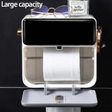 Paper Towel Toilet Paper Holder Waterproof Tissue Box Wall Mount Storage Shelf Rack Paper Storage Box Bathroom Accessories Aimak Store
