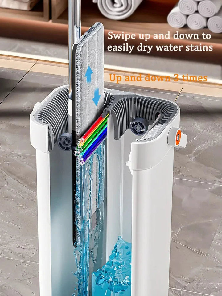 Joybos 40cm Big Mop Washing With Bucket and Squeeze Floor Cleaning Hand Free Flat Floor Mop Microfiber Household Cleaner Tools Aimak Store