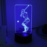 Creative baseball light, 3D night light, creative desktop, bedroom atmosphere light, room decoration light, USB powered Aimak Store