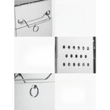 1pcs Outdoor Foldable Fire Stove Stainless Steel Grill Collapsible Camping BBQ Grill Portable Lightweight Easy To Carry Perfect Aimak Store