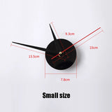 2024 New Metall Moderne 3D DIY Wall Clock Acrylic+EVR+Metal Mirror Home Decoration Super Big 130cm X130 Cm Factory Freeshipping Aimak Store