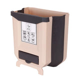 Wall Mounted Hanging Cabinet Rubbish Waste Bin Container Folding Kitchen Trash Can Garbage Storage Box Bags Aimak Store