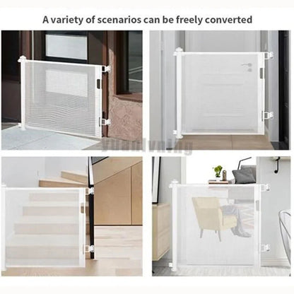 Retractable Children Detachable Kid Protective Fence High Quality Indoor Staircase Entrance Baby Safe Gate Fence Pet Isolation