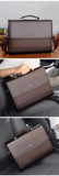 Leather Executives Briefcases For Men Designer Business Tote Bag Wallet Handbag Shoulder Ipad Square Side Crossbody Bag Document Aimak Store