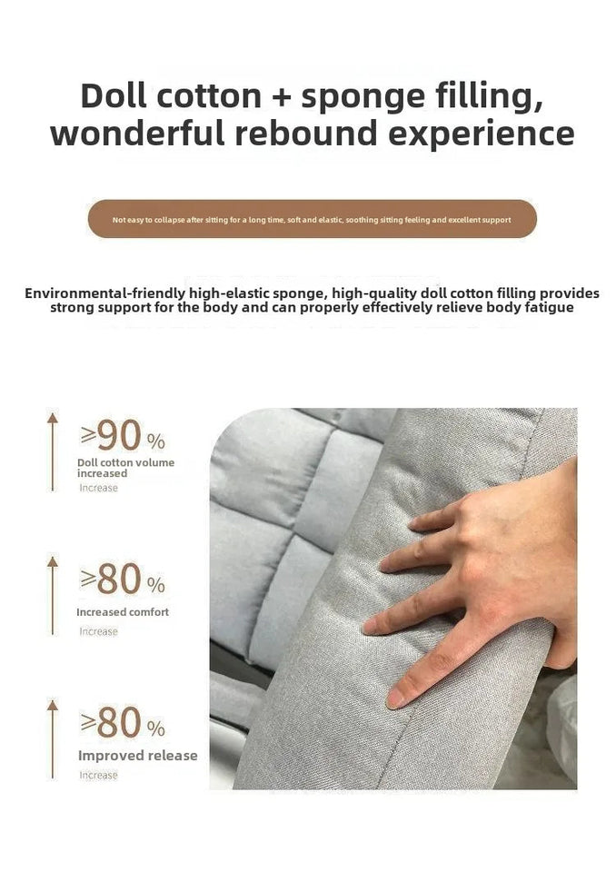 Modern Folding Rocking Chair for Adults Luxury Lite Recliner with Adjustable Backrest Balcony Lounges, Living Rooms Relaxation Aimak Store