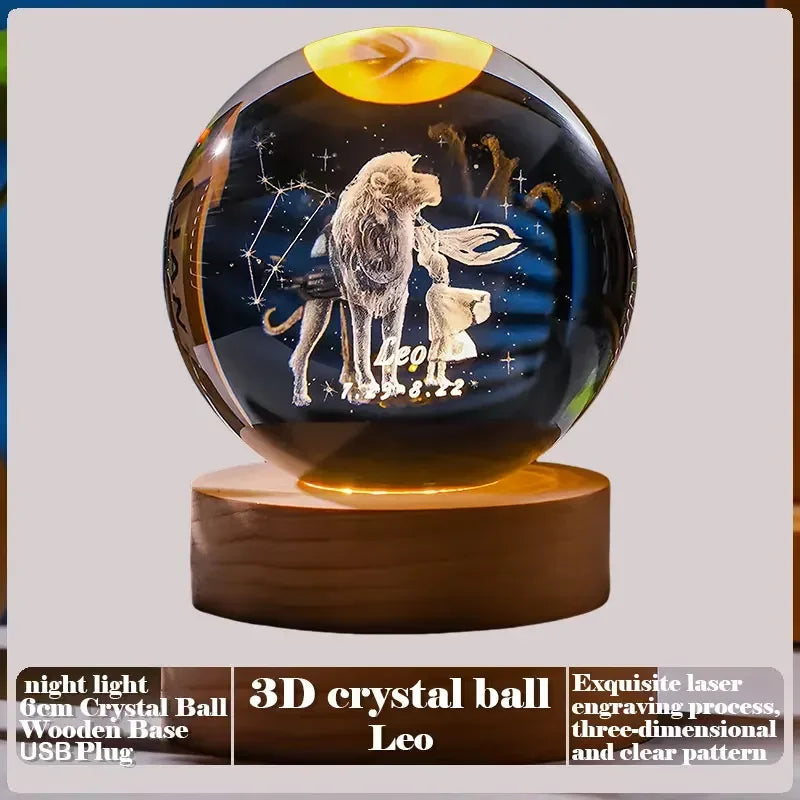 3D Crystal Ball Creative Valentine's Day Mother's Day Gift Rose Love Cloud Crystal Room Desktop Decoration Boy Girl Gifts Aimak Store