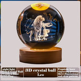 3D Crystal Ball Creative Valentine's Day Mother's Day Gift Rose Love Cloud Crystal Room Desktop Decoration Boy Girl Gifts Aimak Store