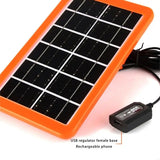Efficient 10W Solar Phone Charging with USB Port Phone Charging Waterproof Solar Charging for Hiking Camping & Travel Need C7AC Aimak Store